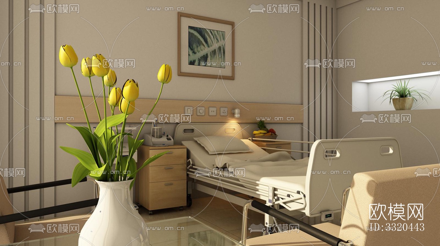 现代医院效果图下载（渲染图6）