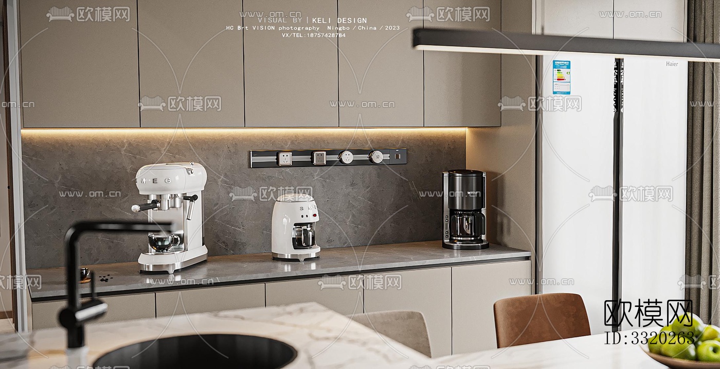 现代客厅效果图下载（渲染图8）