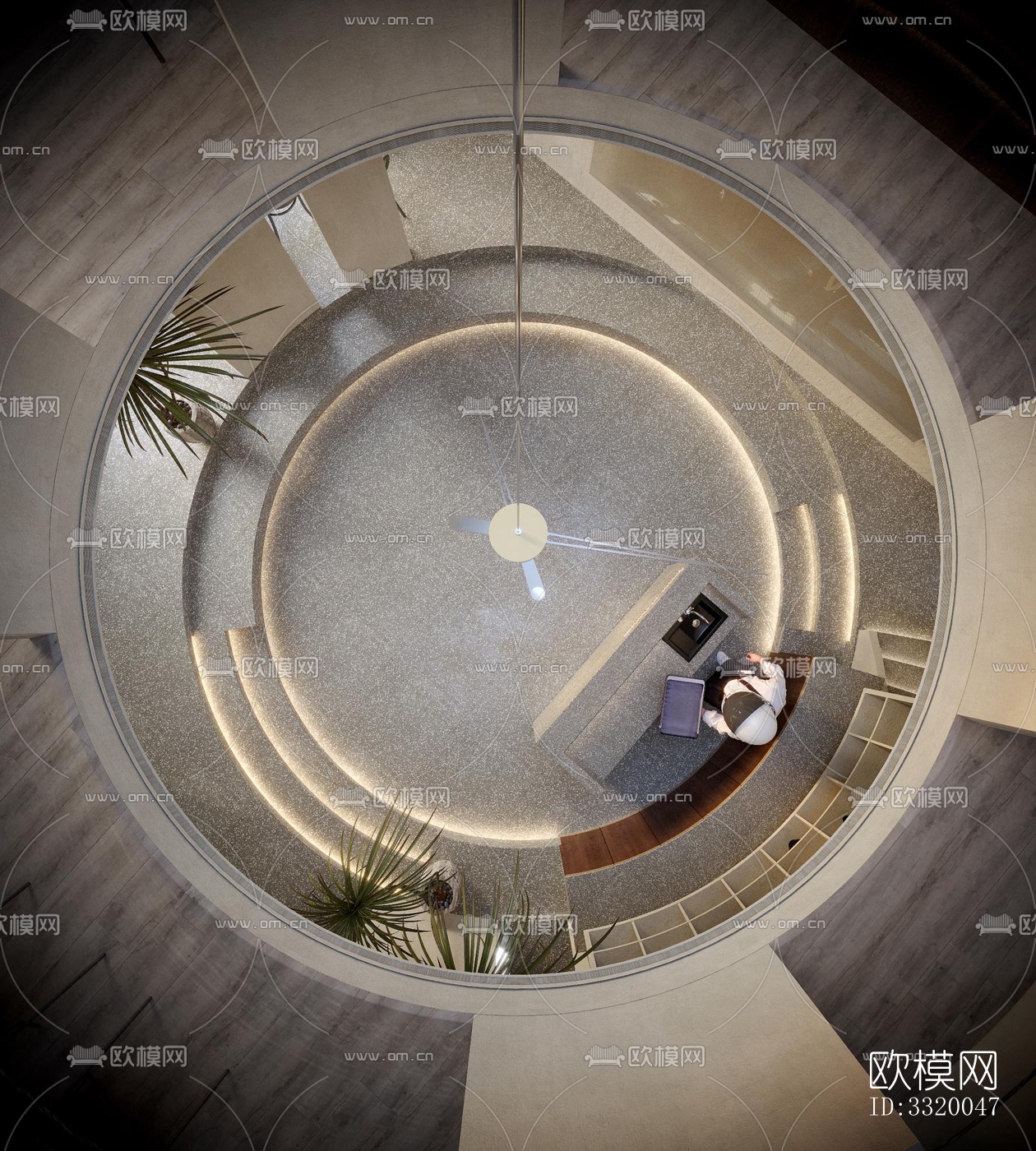 侘寂展览展厅效果图下载（渲染图5）