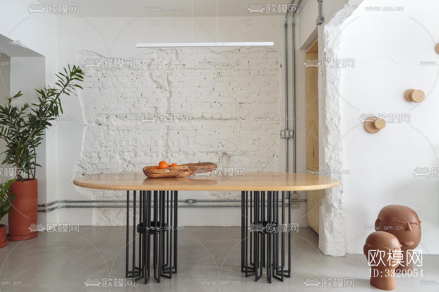 北欧展览展厅效果图下载（渲染图1）