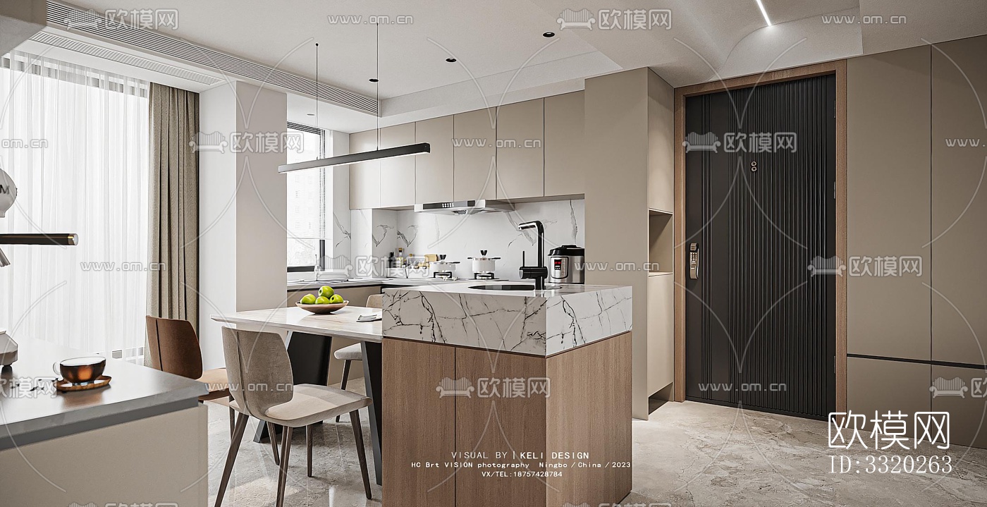 现代客厅效果图下载（渲染图7）