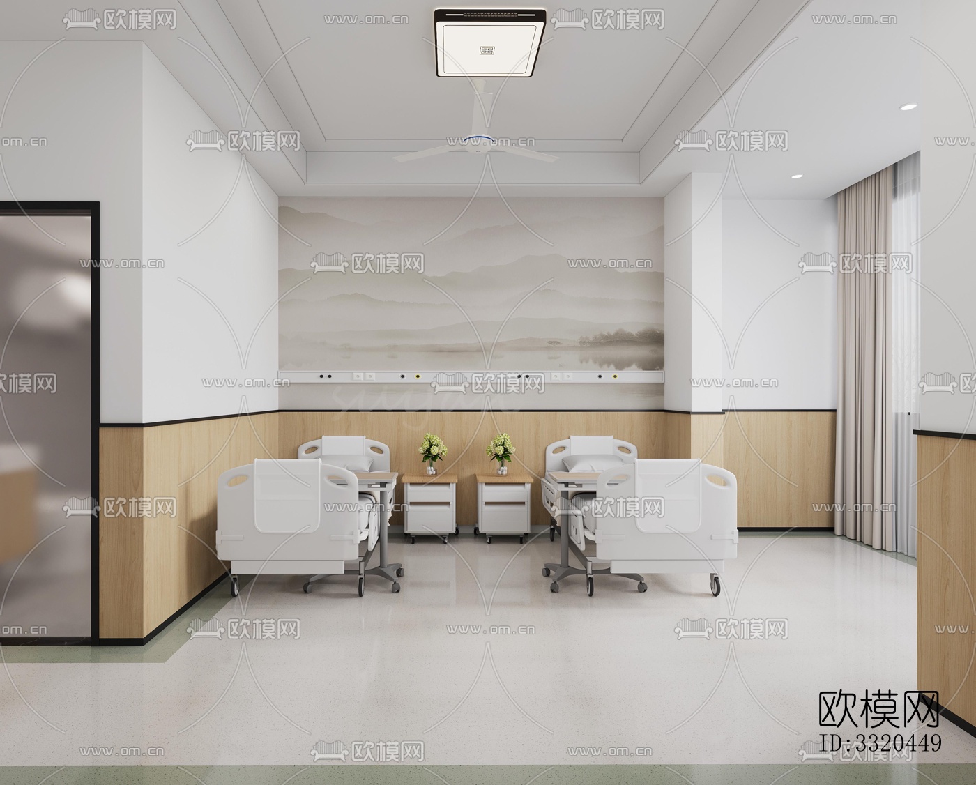 现代医院效果图下载（渲染图6）