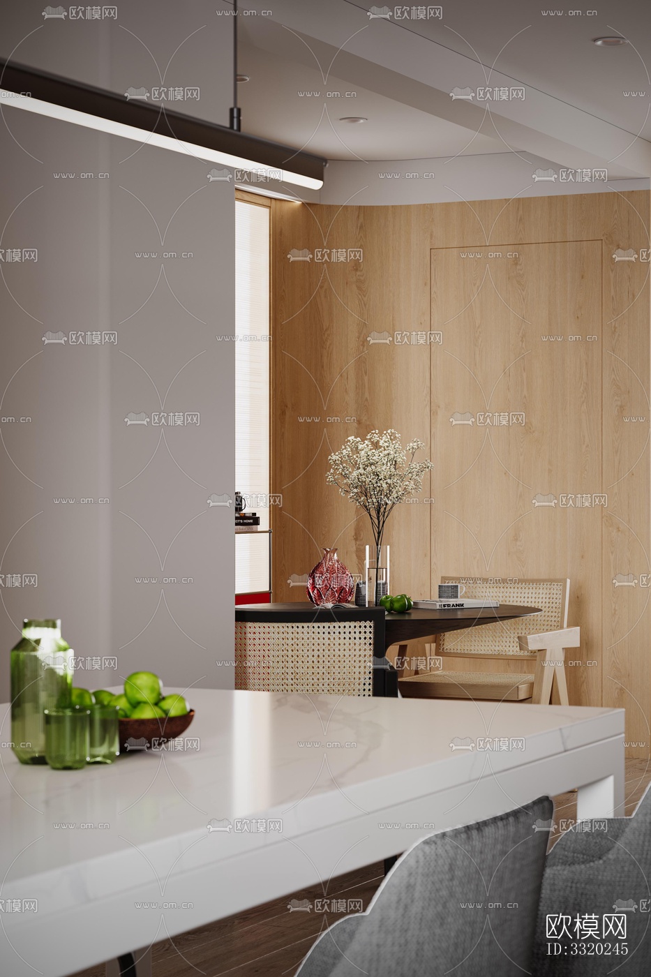 现代客厅效果图下载（渲染图11）