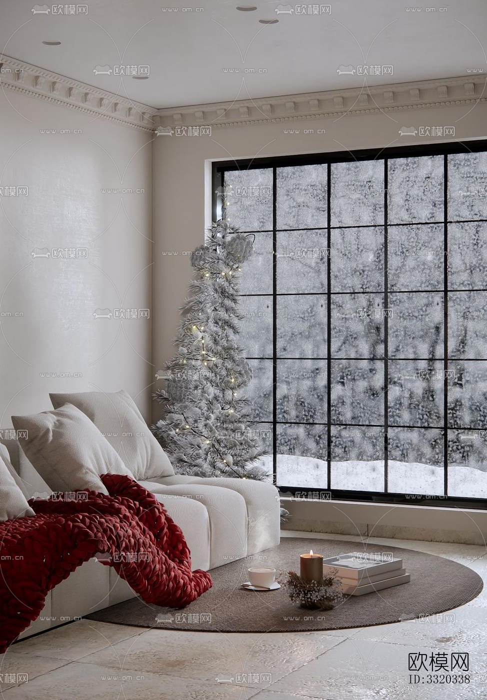 现代客厅效果图下载（渲染图1）