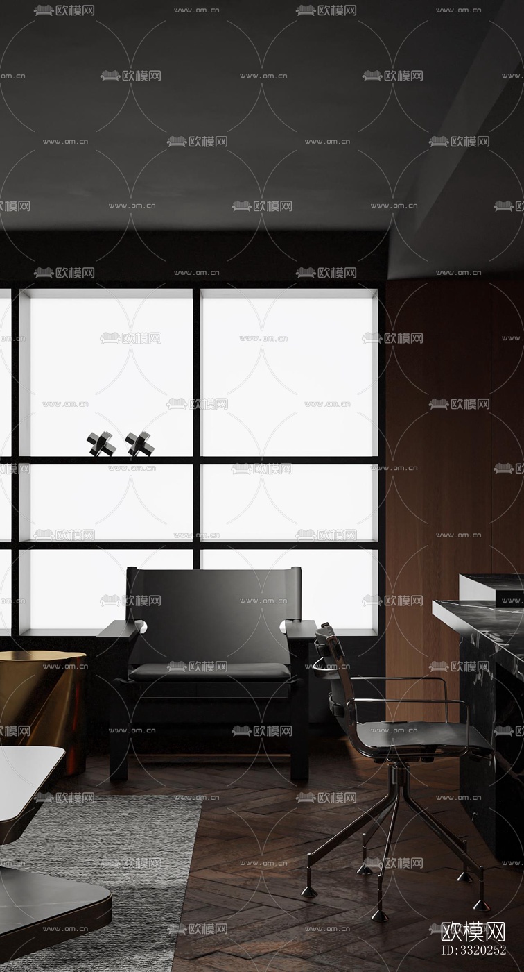 现代客厅效果图下载（渲染图3）