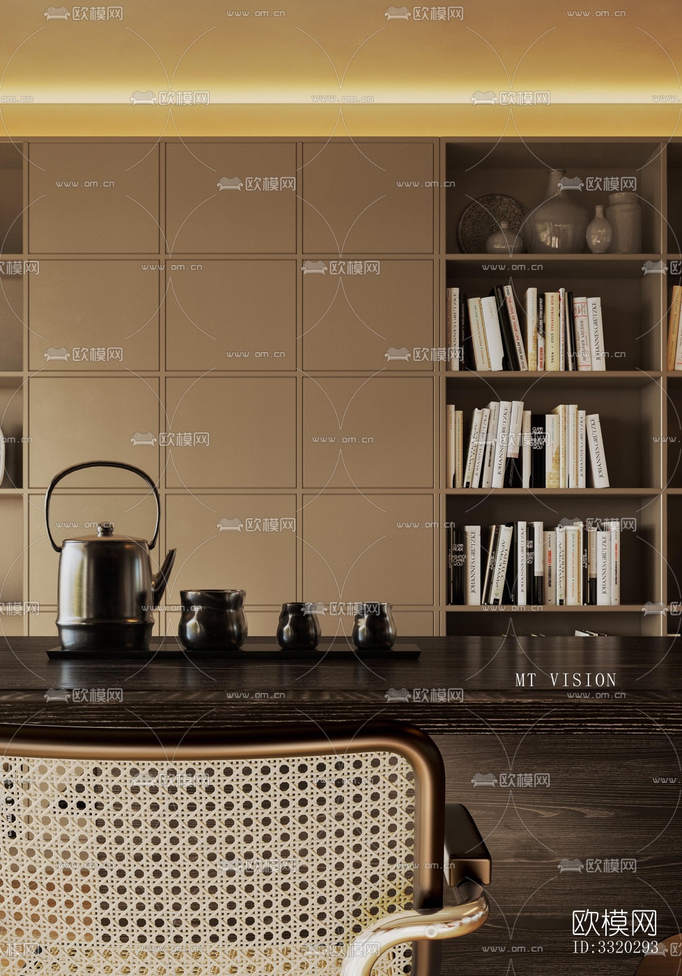 现代客厅效果图下载（渲染图3）