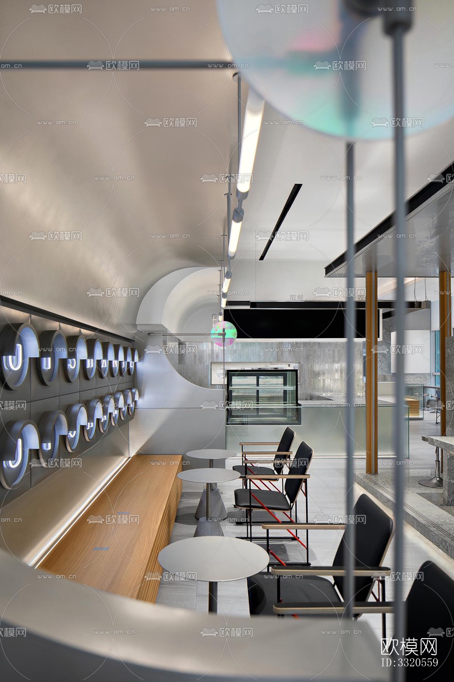 现代咖啡奶茶效果图下载（渲染图16）