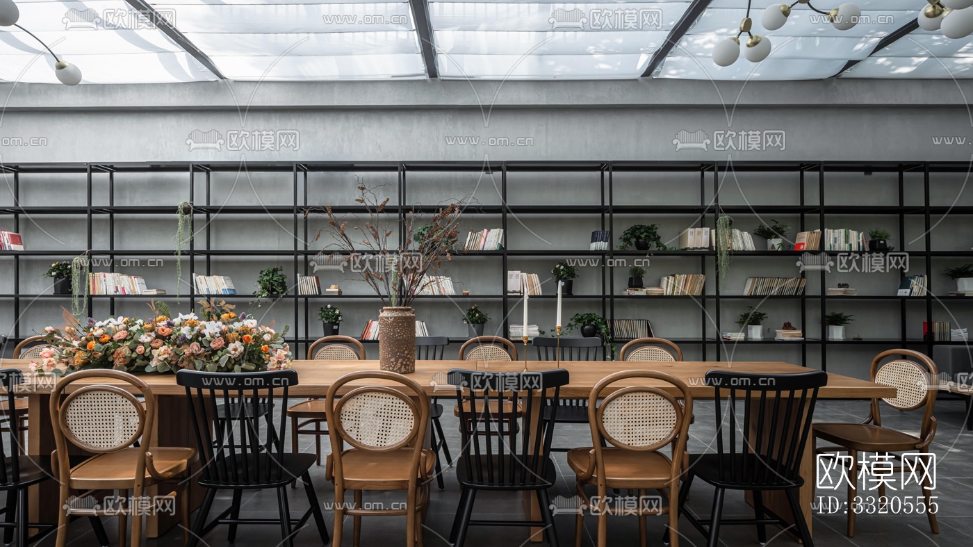 现代咖啡奶茶效果图下载（渲染图2）