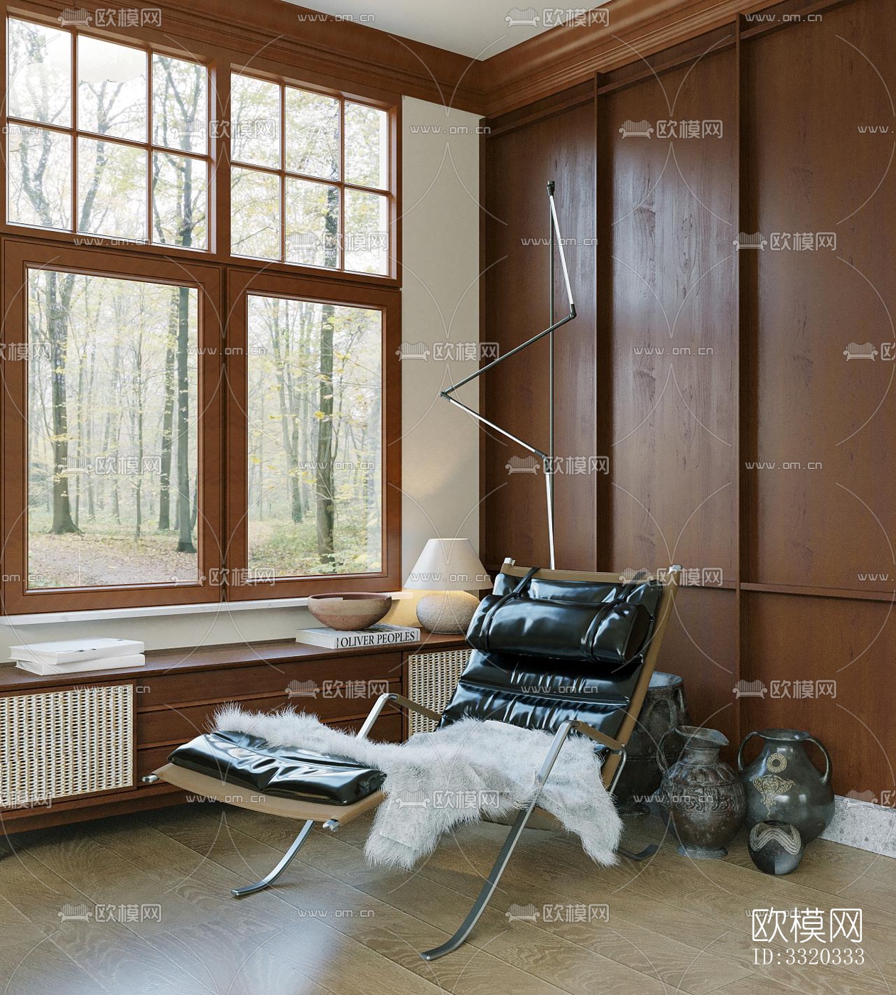 现代客厅效果图下载（渲染图7）