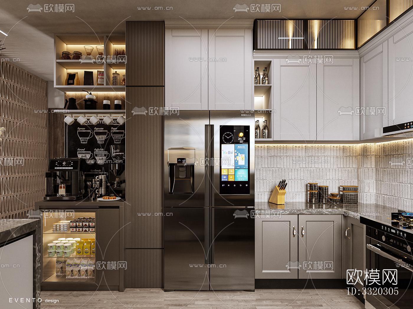 现代客厅效果图下载（渲染图8）