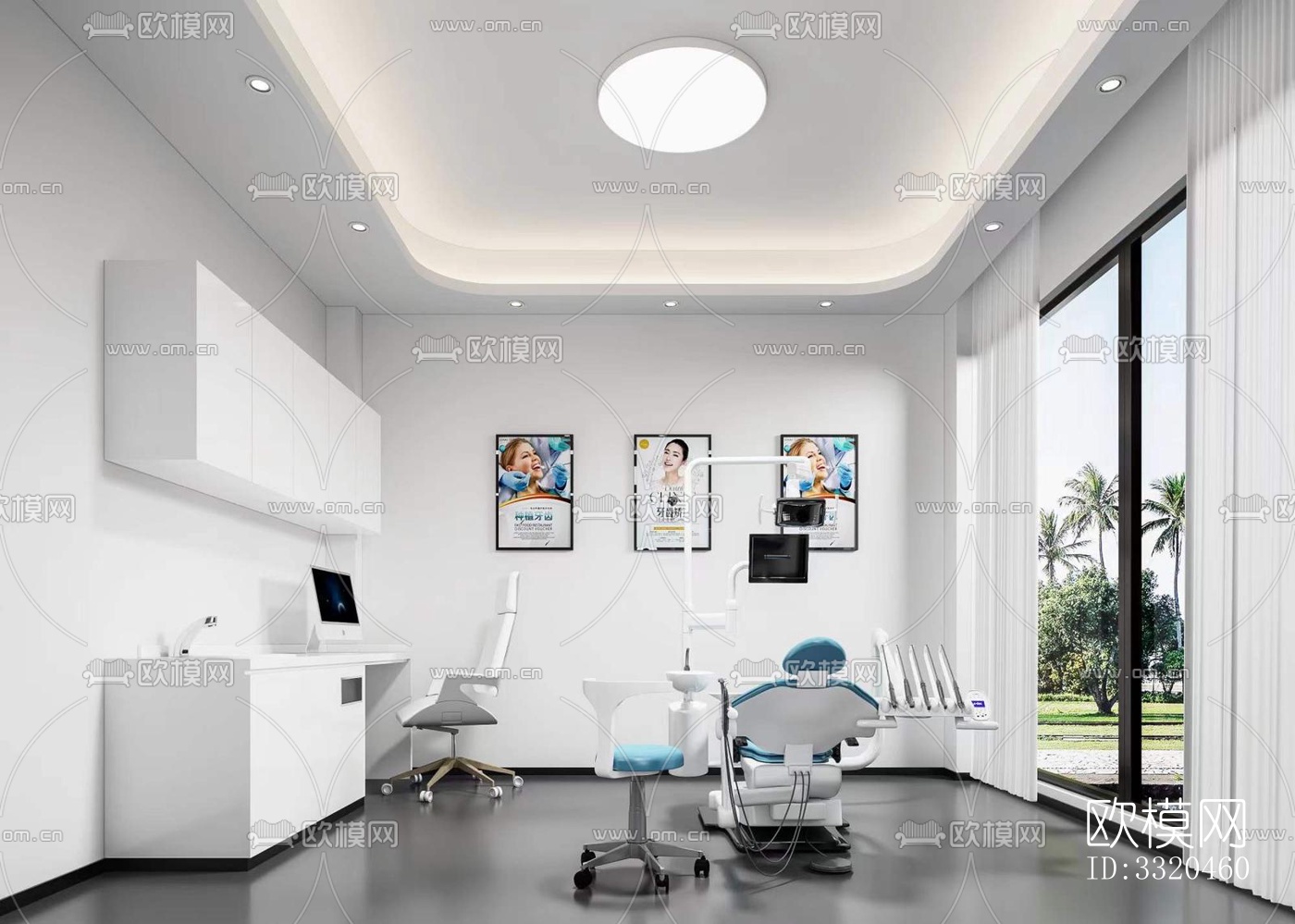 现代医院效果图下载（渲染图2）