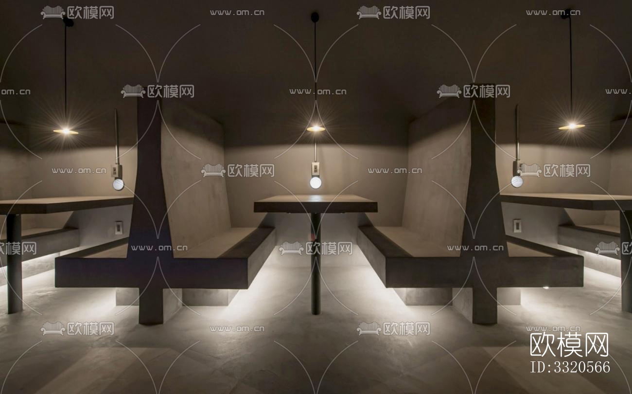 现代咖啡奶茶效果图下载（渲染图6）