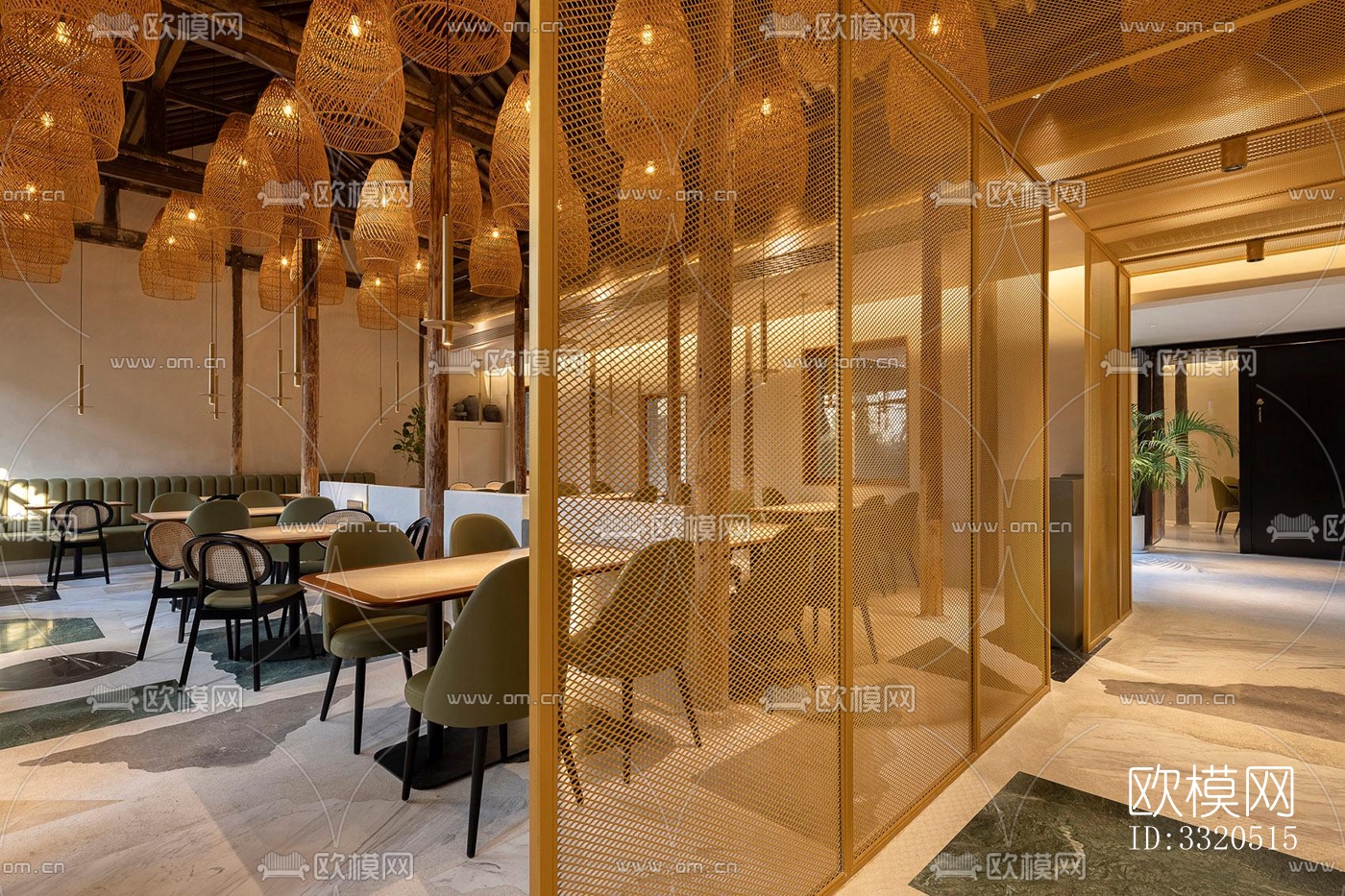 原木风咖啡奶茶效果图下载（渲染图1）