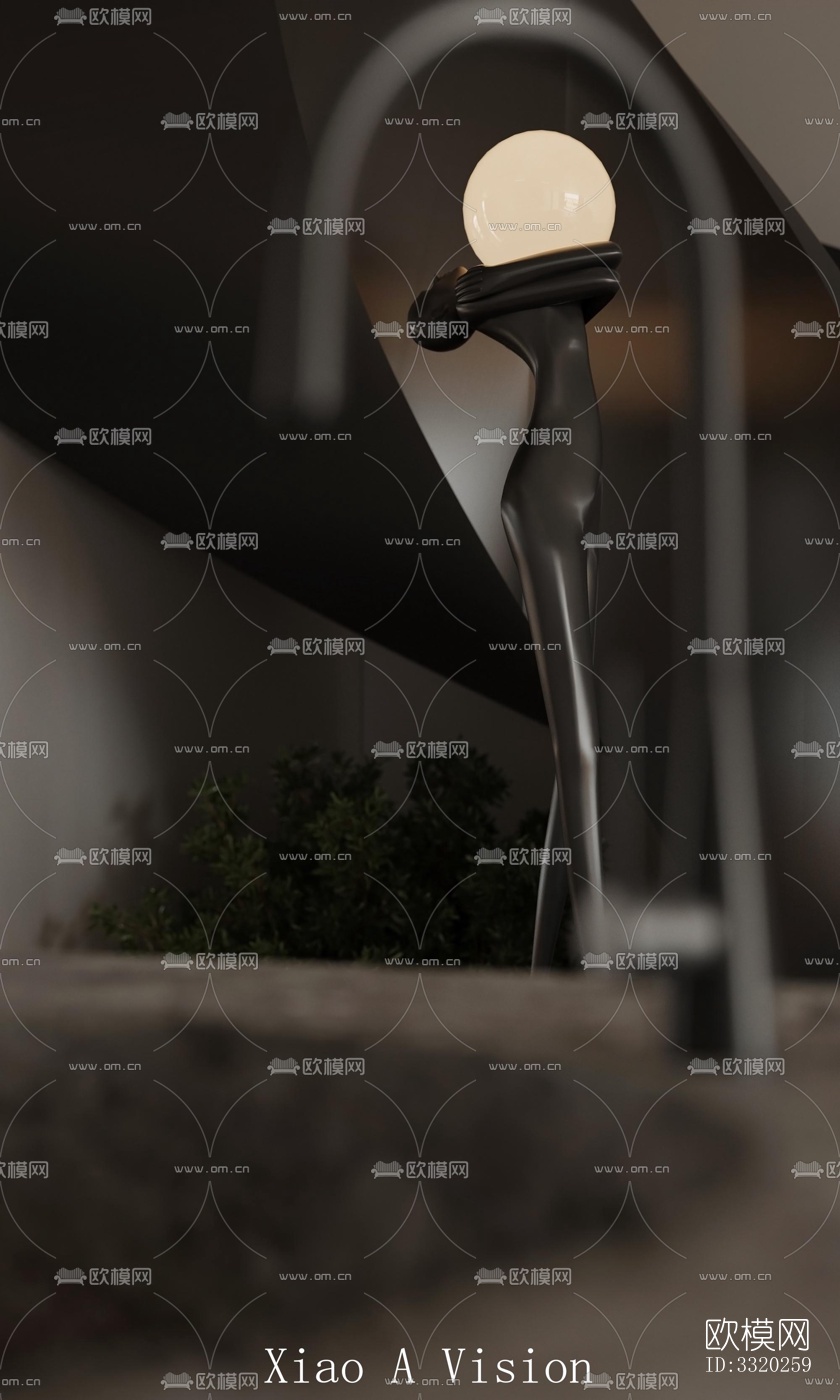 现代客厅效果图下载（渲染图3）