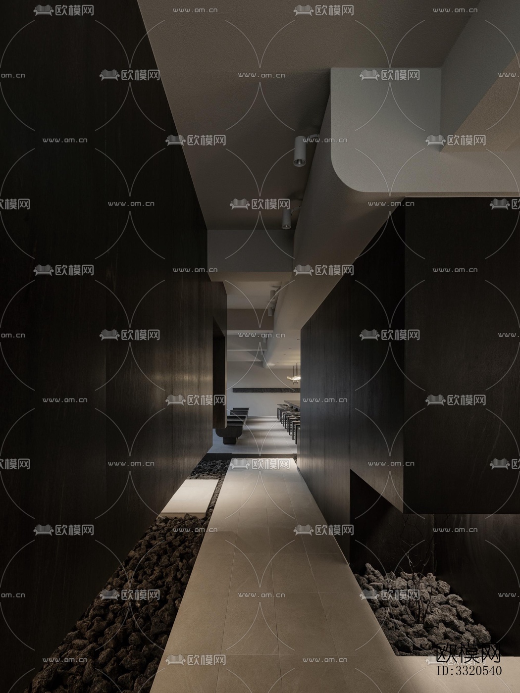 现代咖啡奶茶效果图下载（渲染图6）