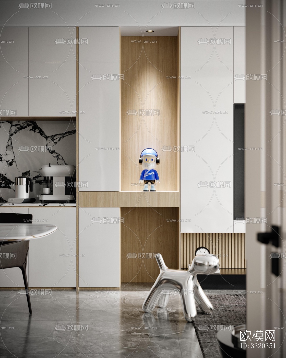 现代客厅效果图下载（渲染图1）