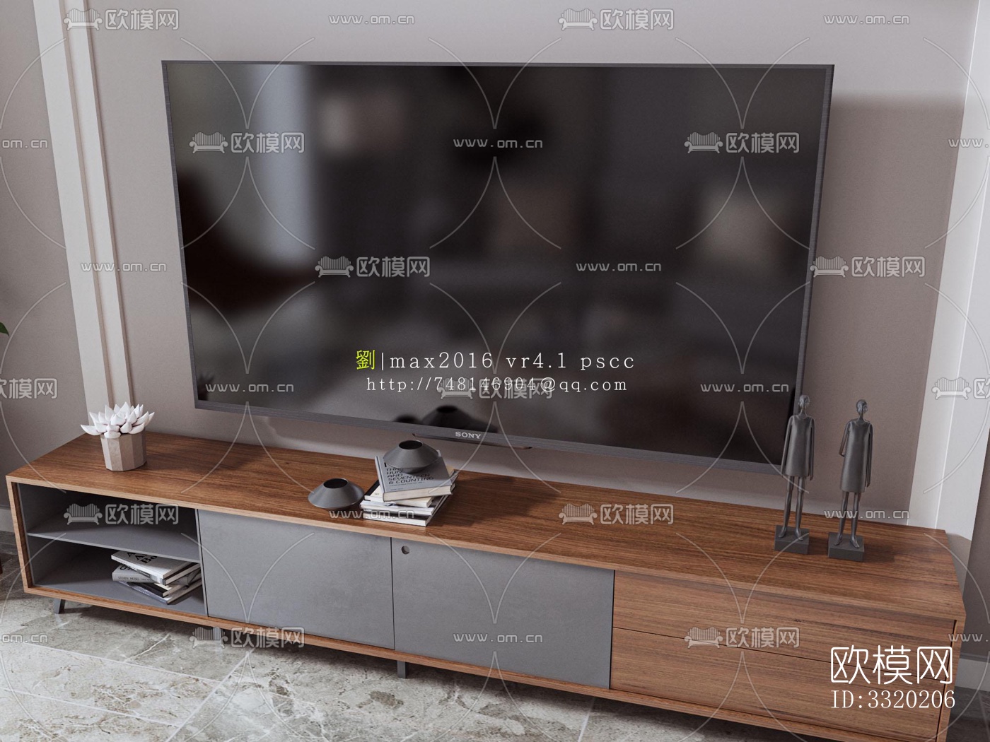 现代客厅效果图下载（渲染图3）