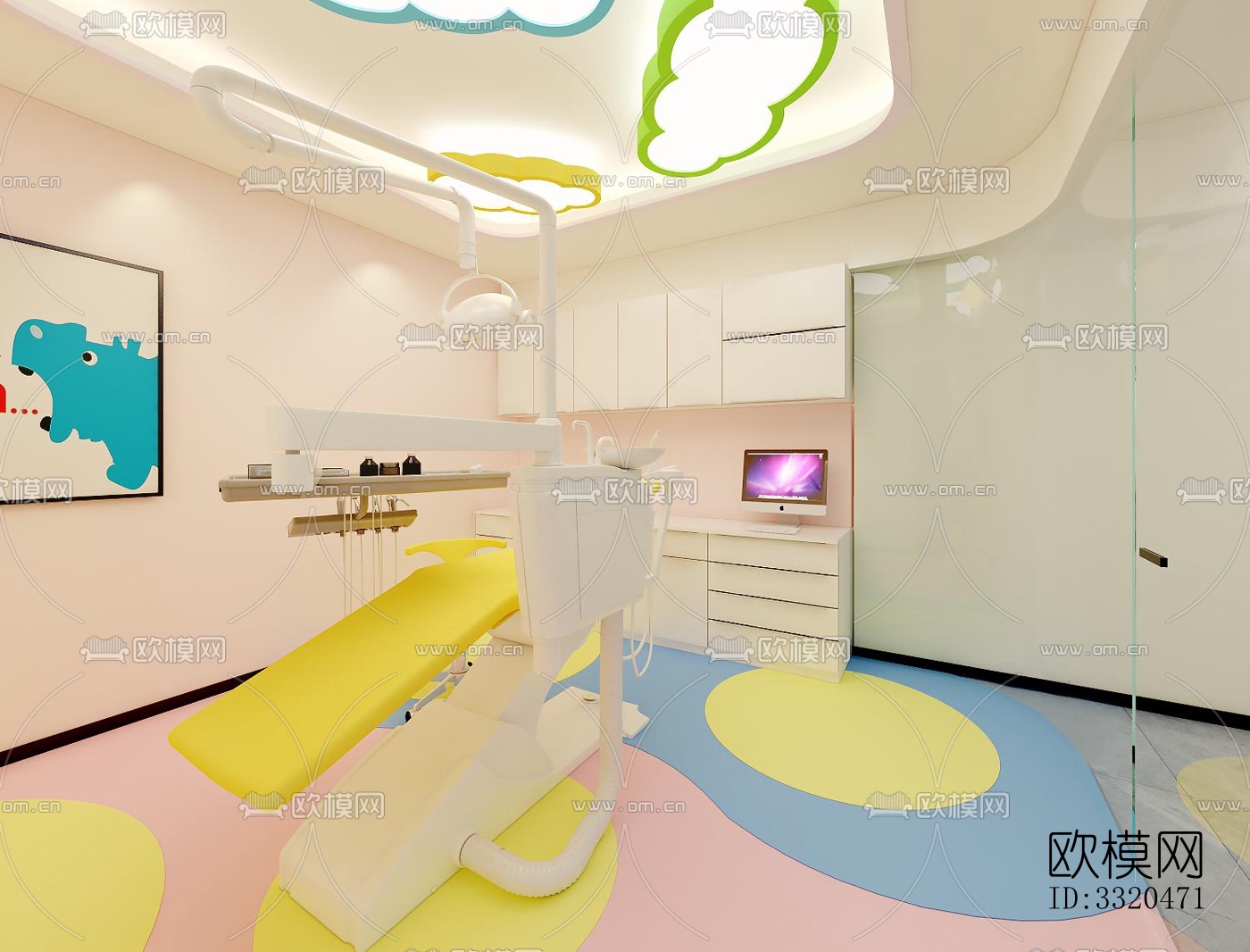 现代医院效果图下载（渲染图2）