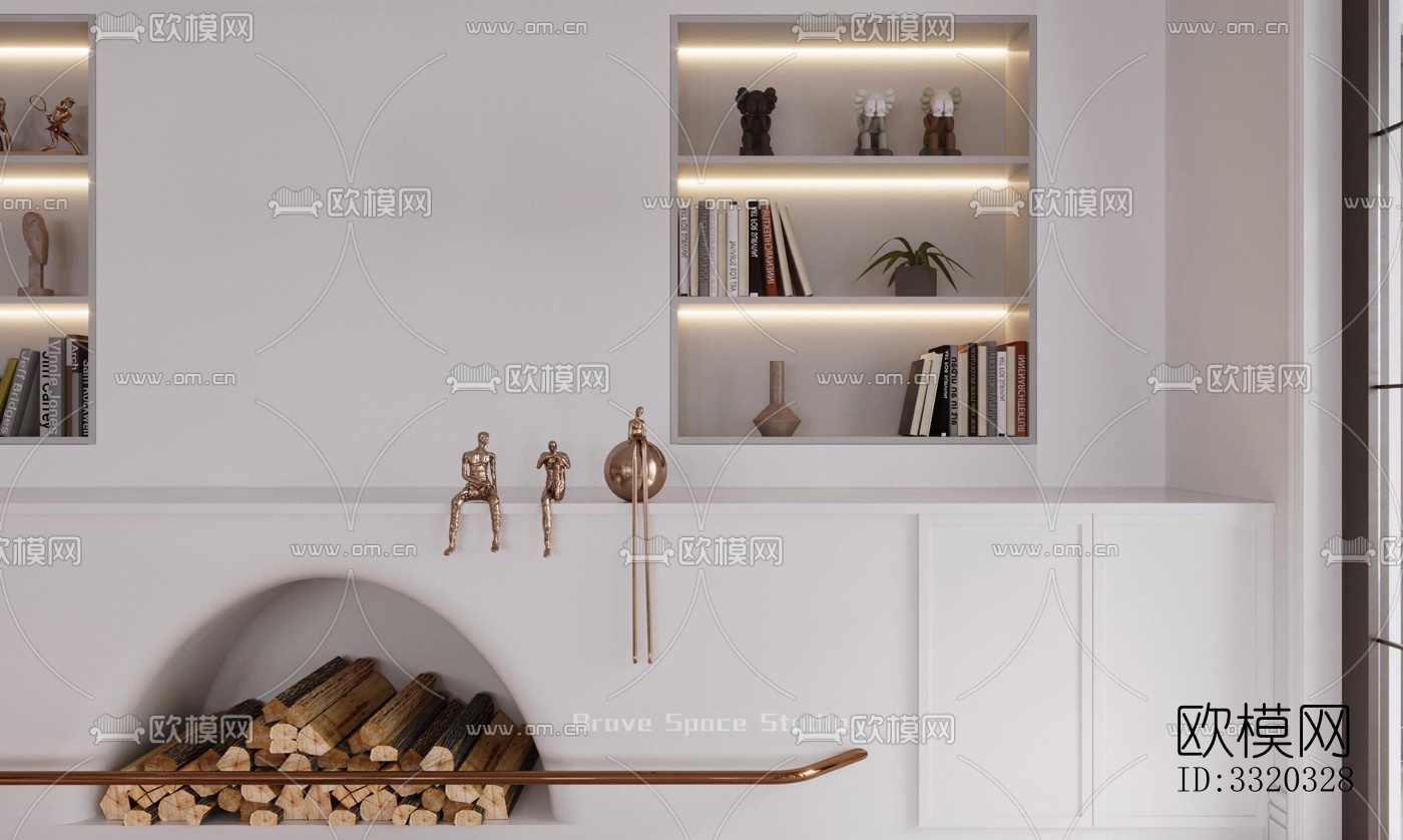 现代客厅效果图下载（渲染图6）