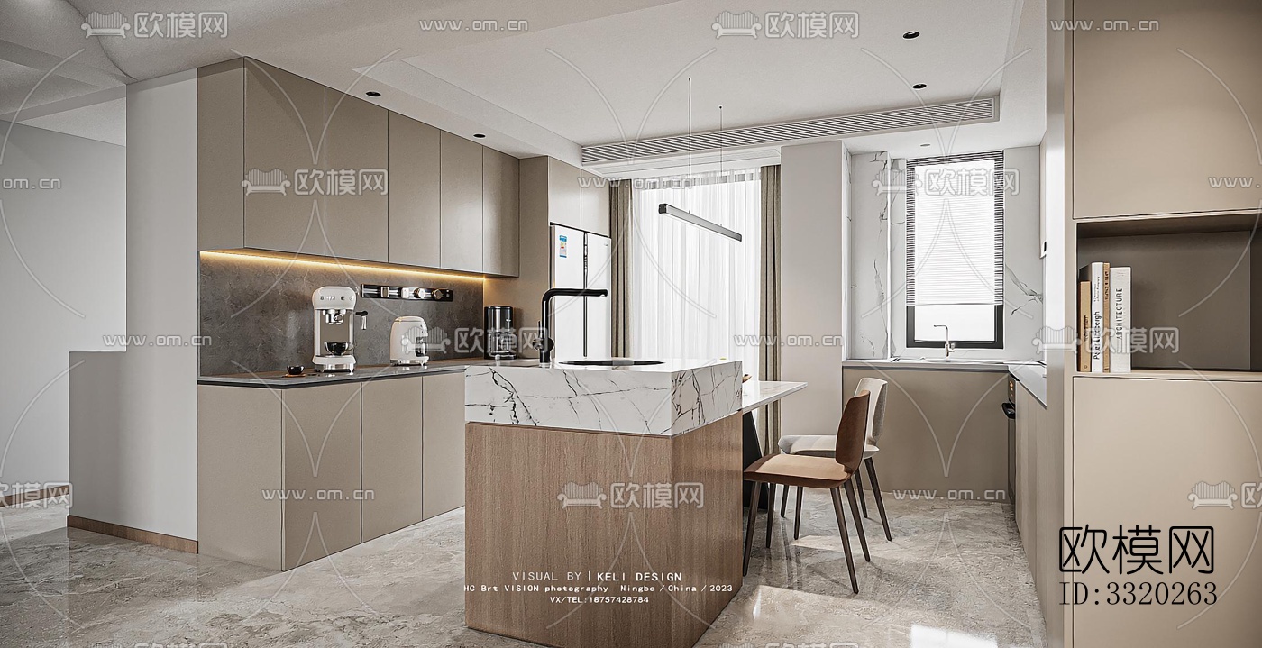 现代客厅效果图下载（渲染图5）