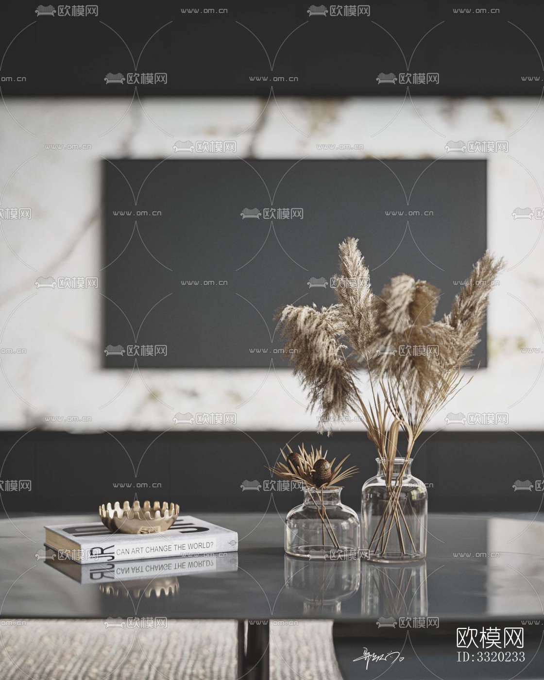 现代客厅效果图下载（渲染图11）