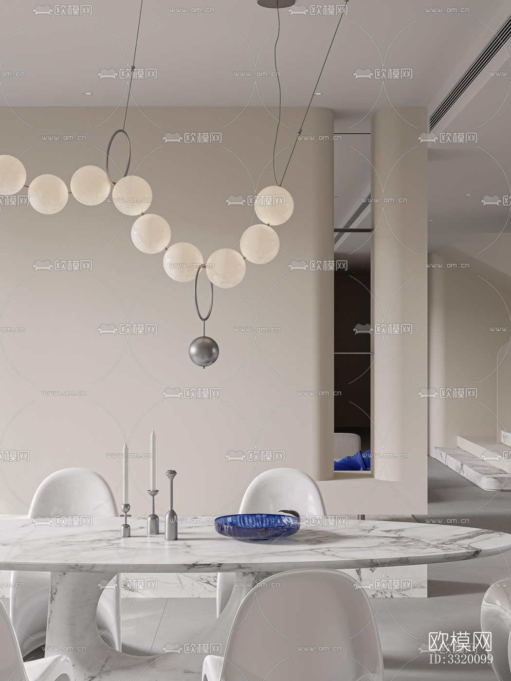 现代客厅效果图下载（渲染图6）