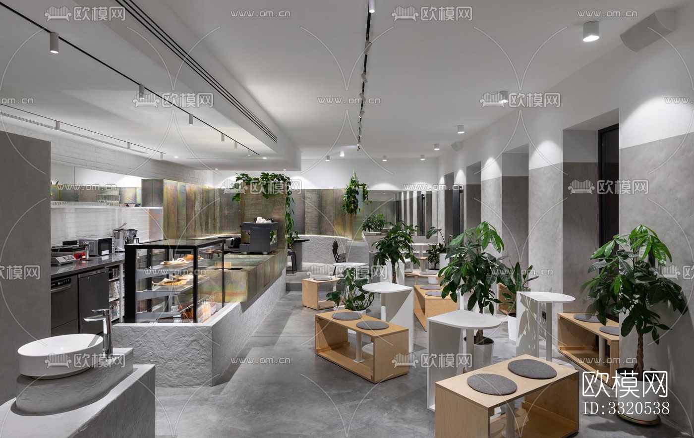 现代咖啡奶茶效果图下载（渲染图11）