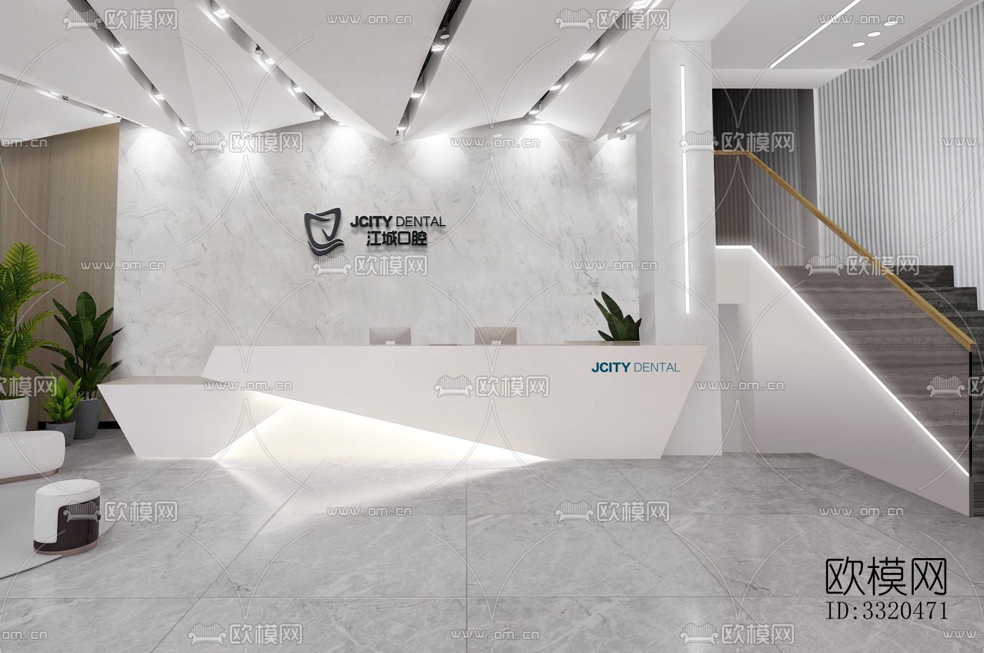 现代医院效果图下载（渲染图1）