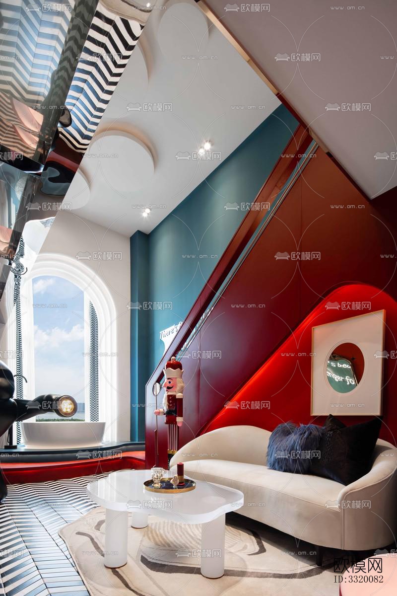 后现代复式效果图下载（渲染图2）