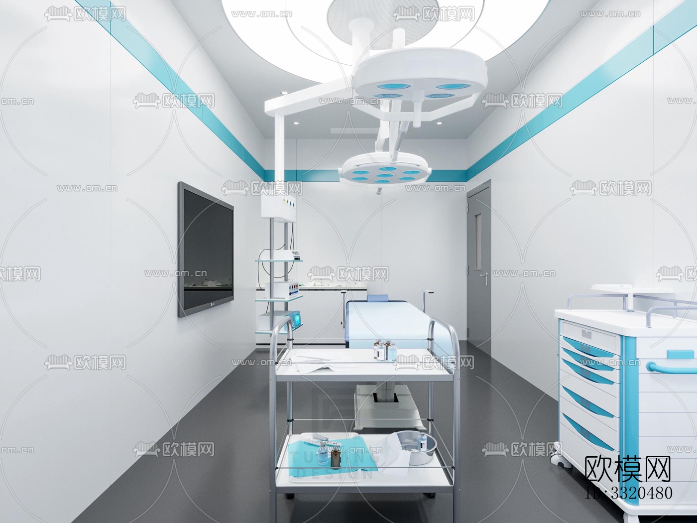 现代医院效果图下载（渲染图1）