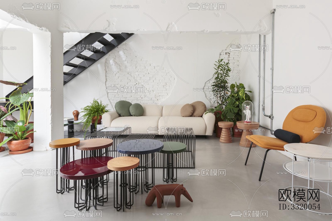 北欧展览展厅效果图下载（渲染图7）