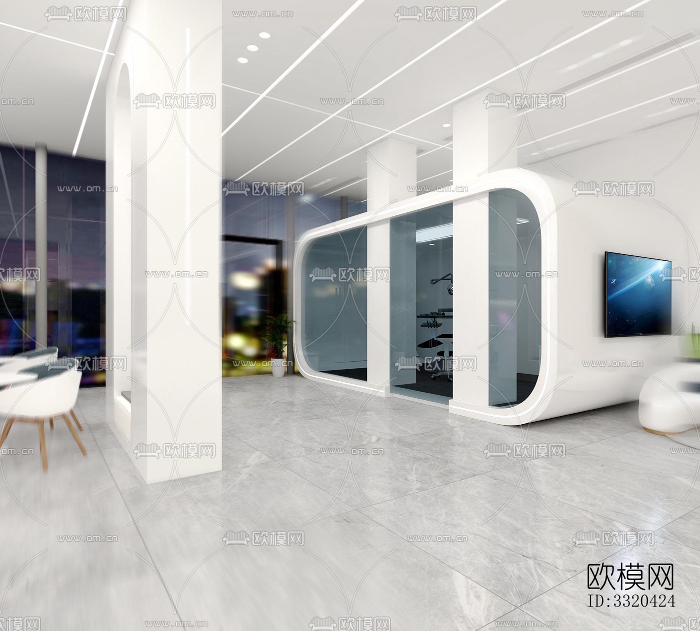 现代医院效果图下载（渲染图5）