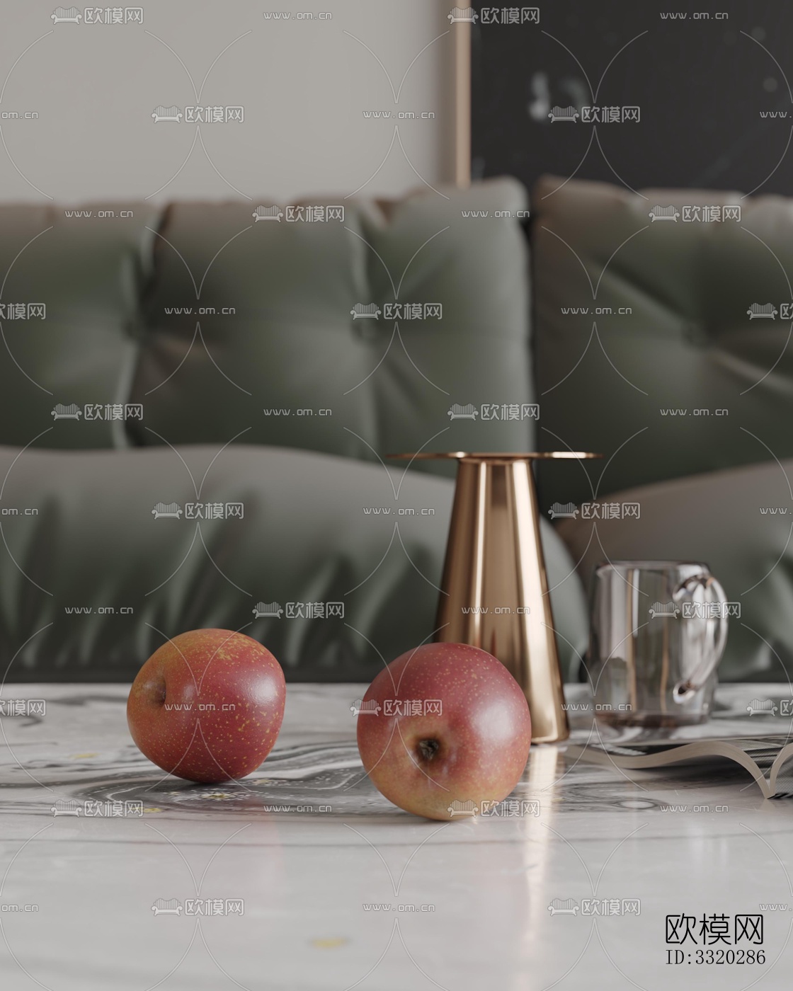 现代客厅效果图下载（渲染图6）