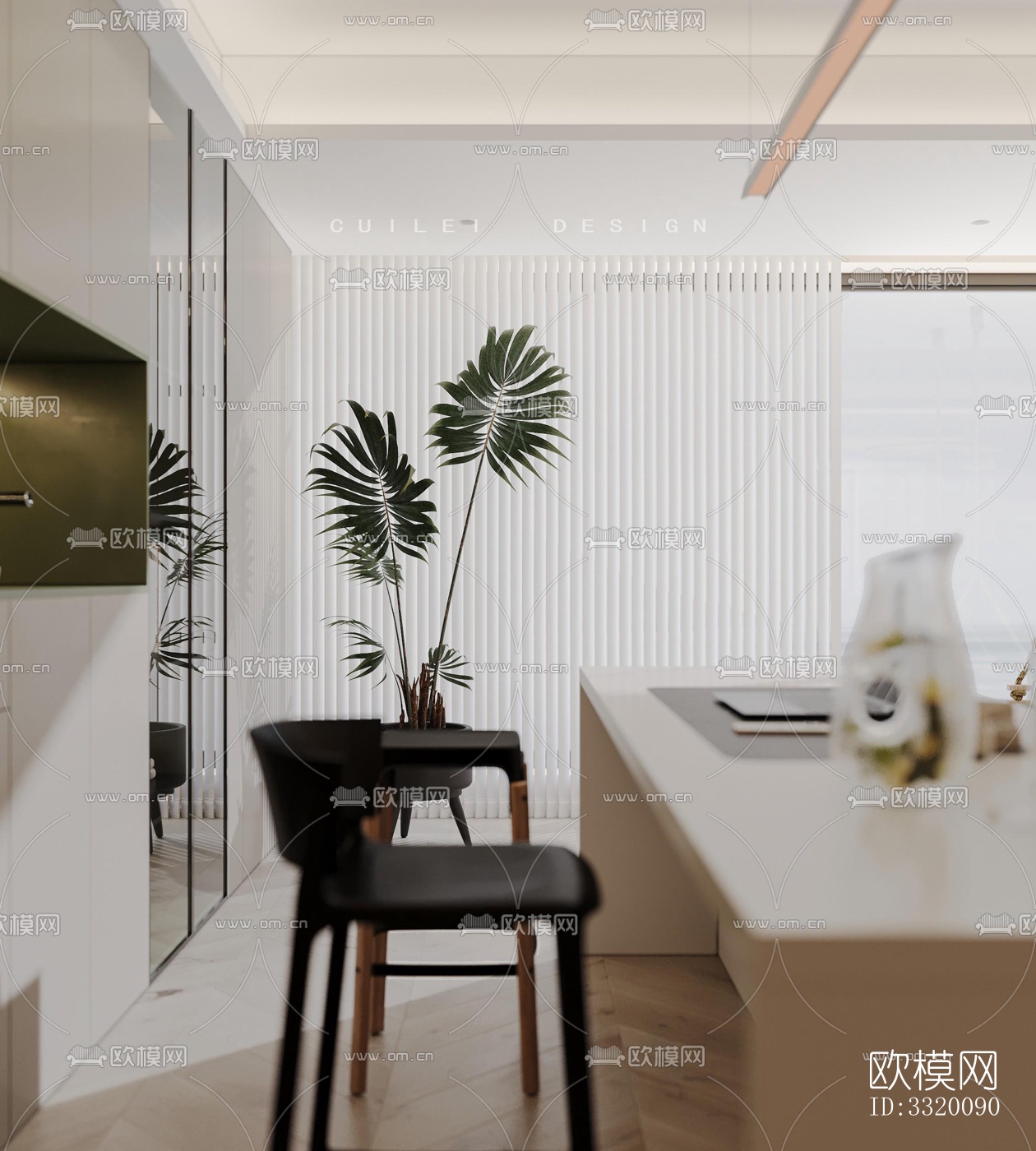 现代客厅效果图下载（渲染图7）