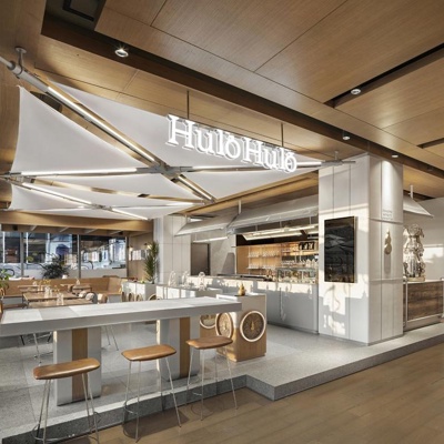 现代咖啡奶茶效果图