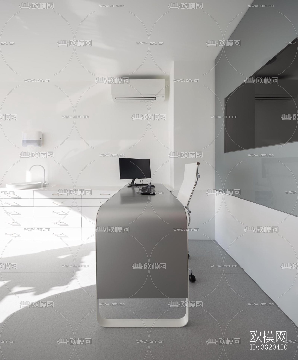 现代医院效果图下载（渲染图2）