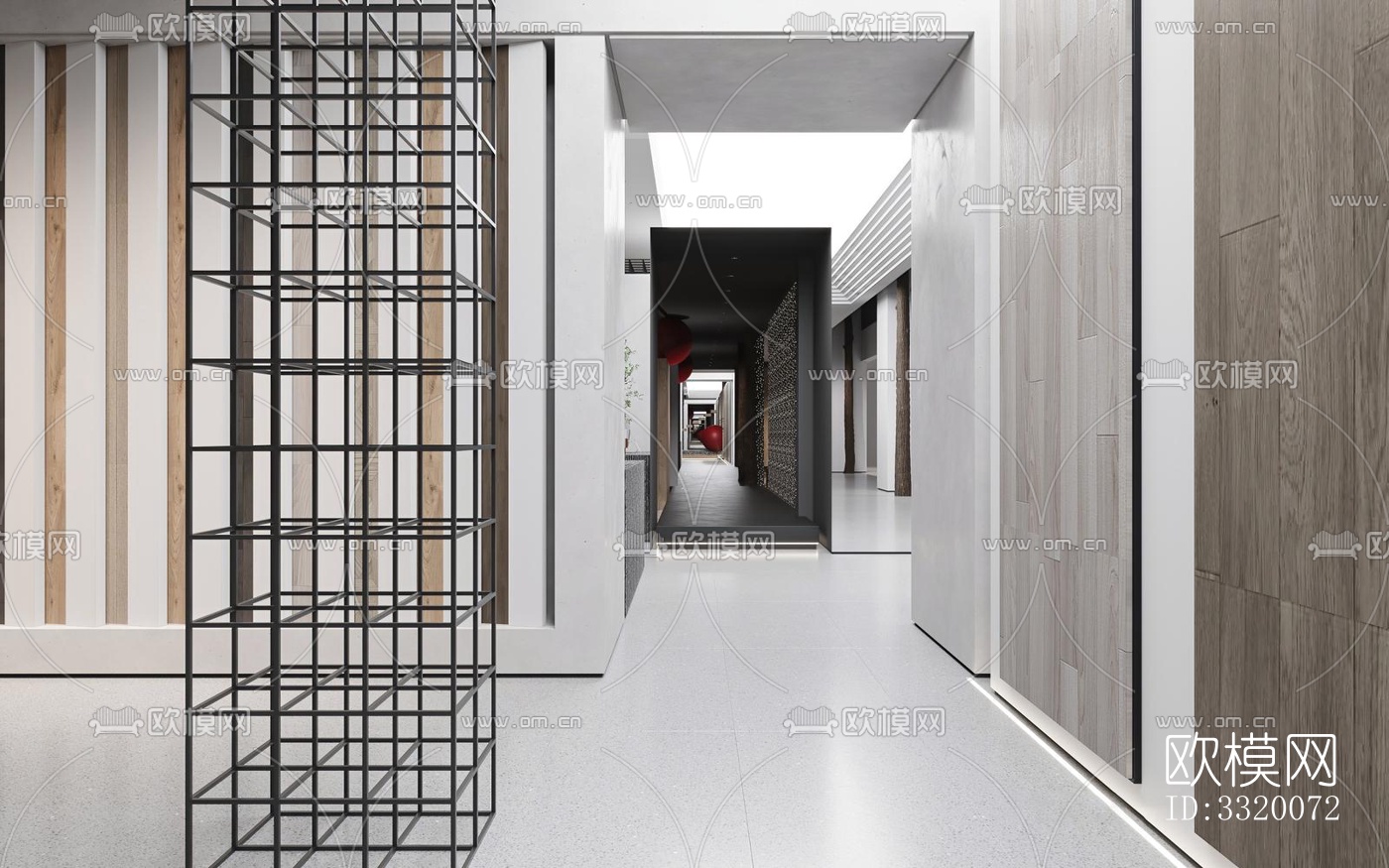 现代展览展厅效果图下载（渲染图17）