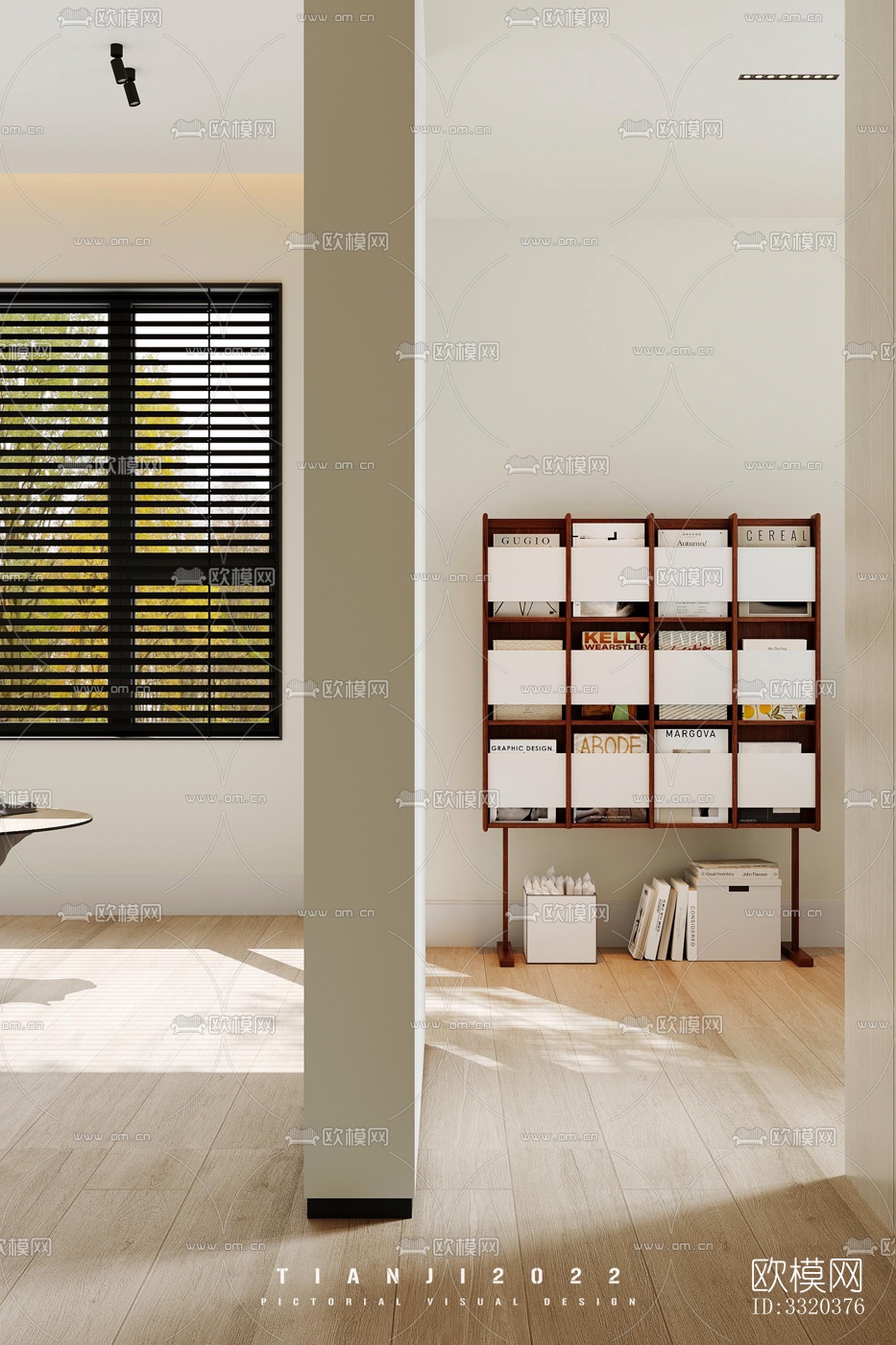 现代客厅效果图下载（渲染图8）