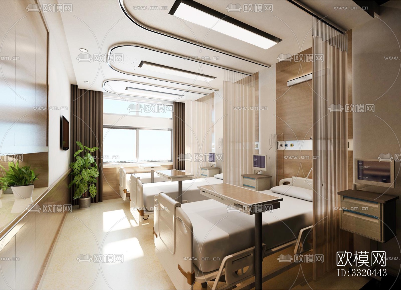 现代医院效果图下载（渲染图8）