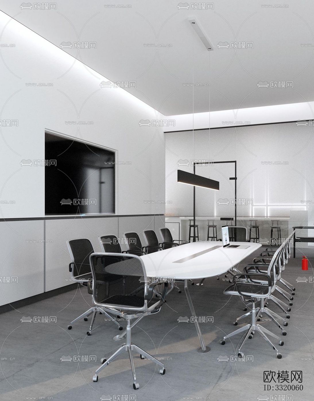 现代展览展厅效果图下载（渲染图6）