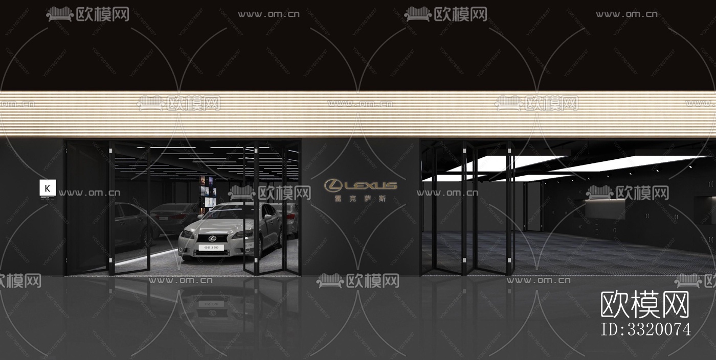 现代展览展厅效果图下载（渲染图8）