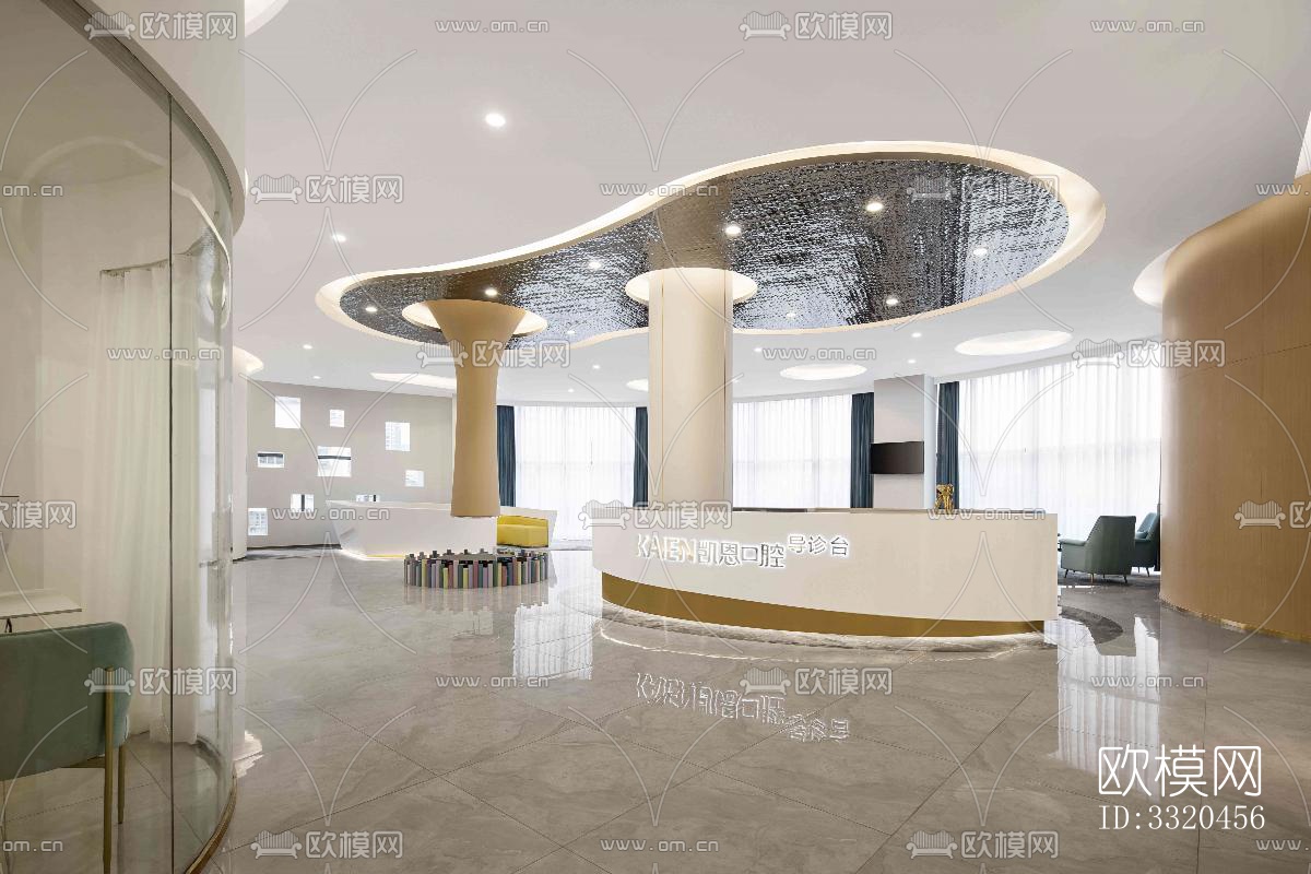 现代医院效果图下载（渲染图1）