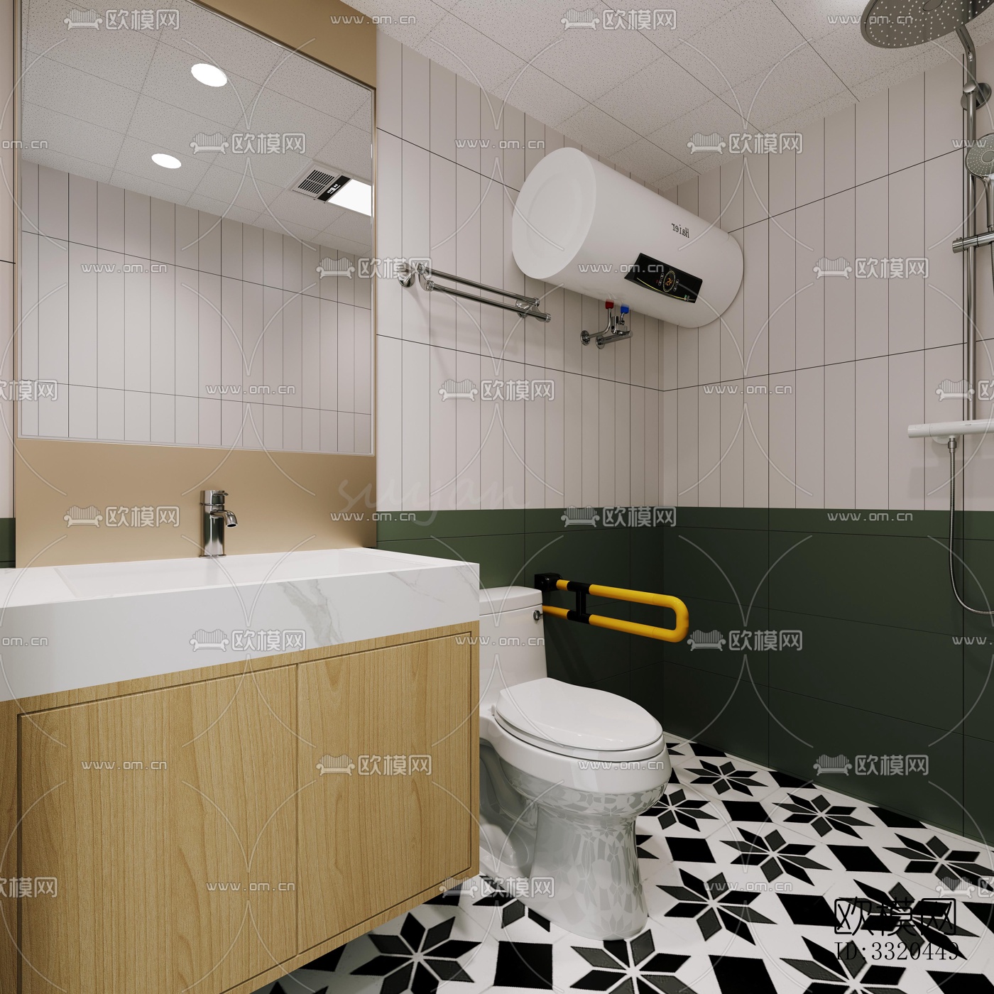 现代医院效果图下载（渲染图3）