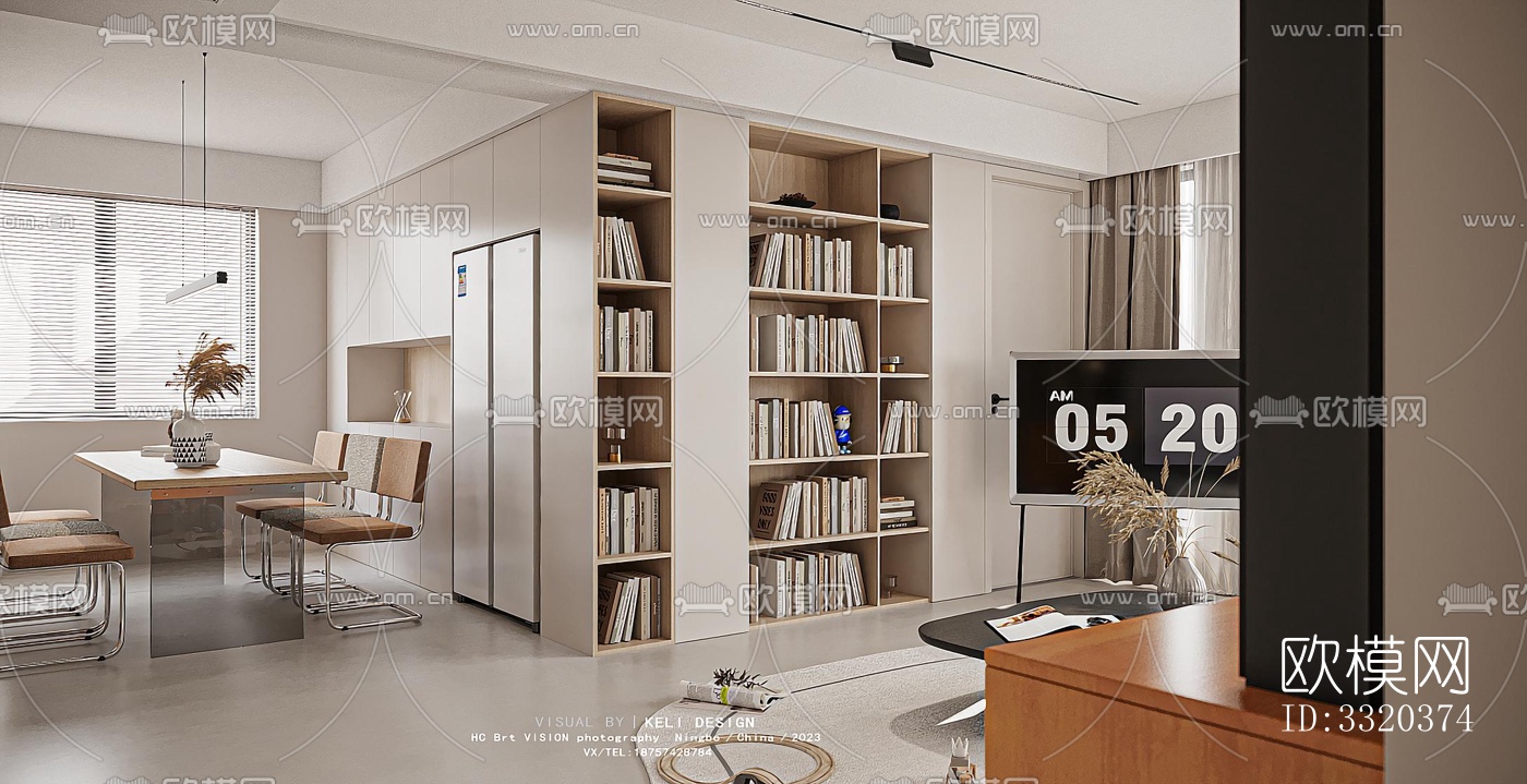 现代客厅效果图下载（渲染图12）