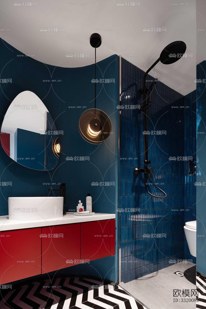 后现代复式效果图下载（渲染图8）