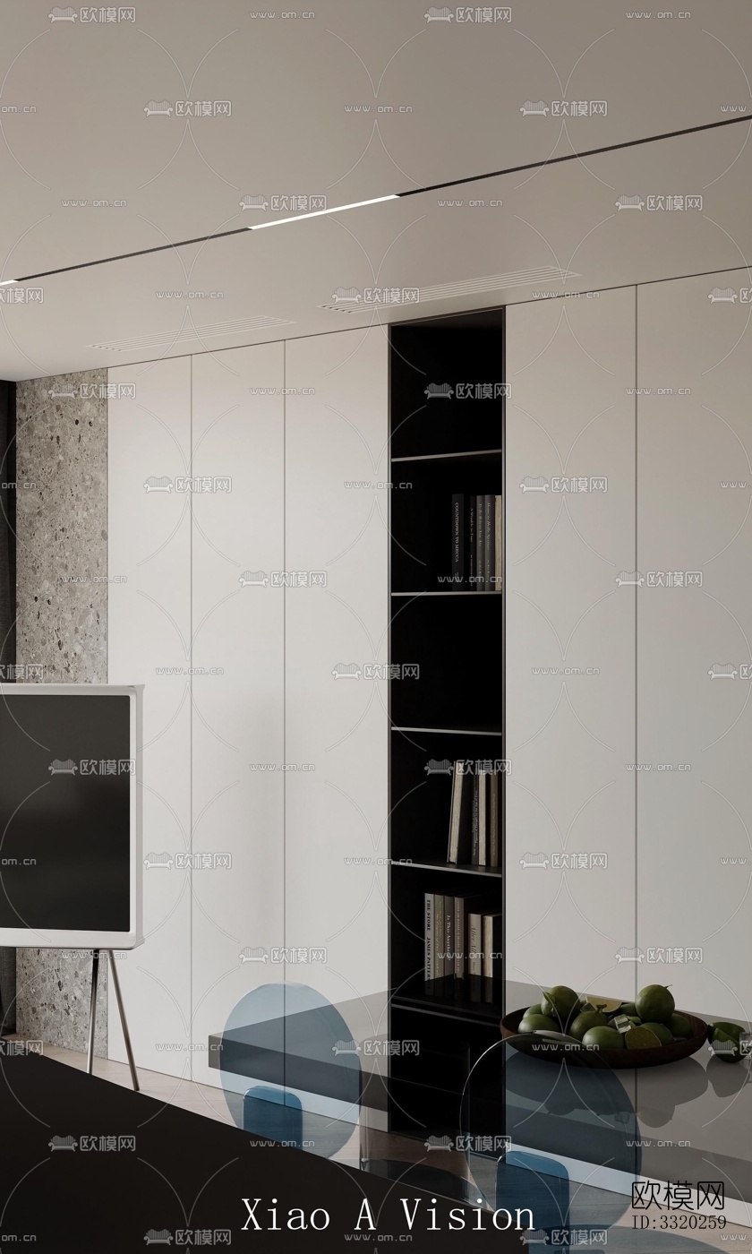 现代客厅效果图下载（渲染图5）