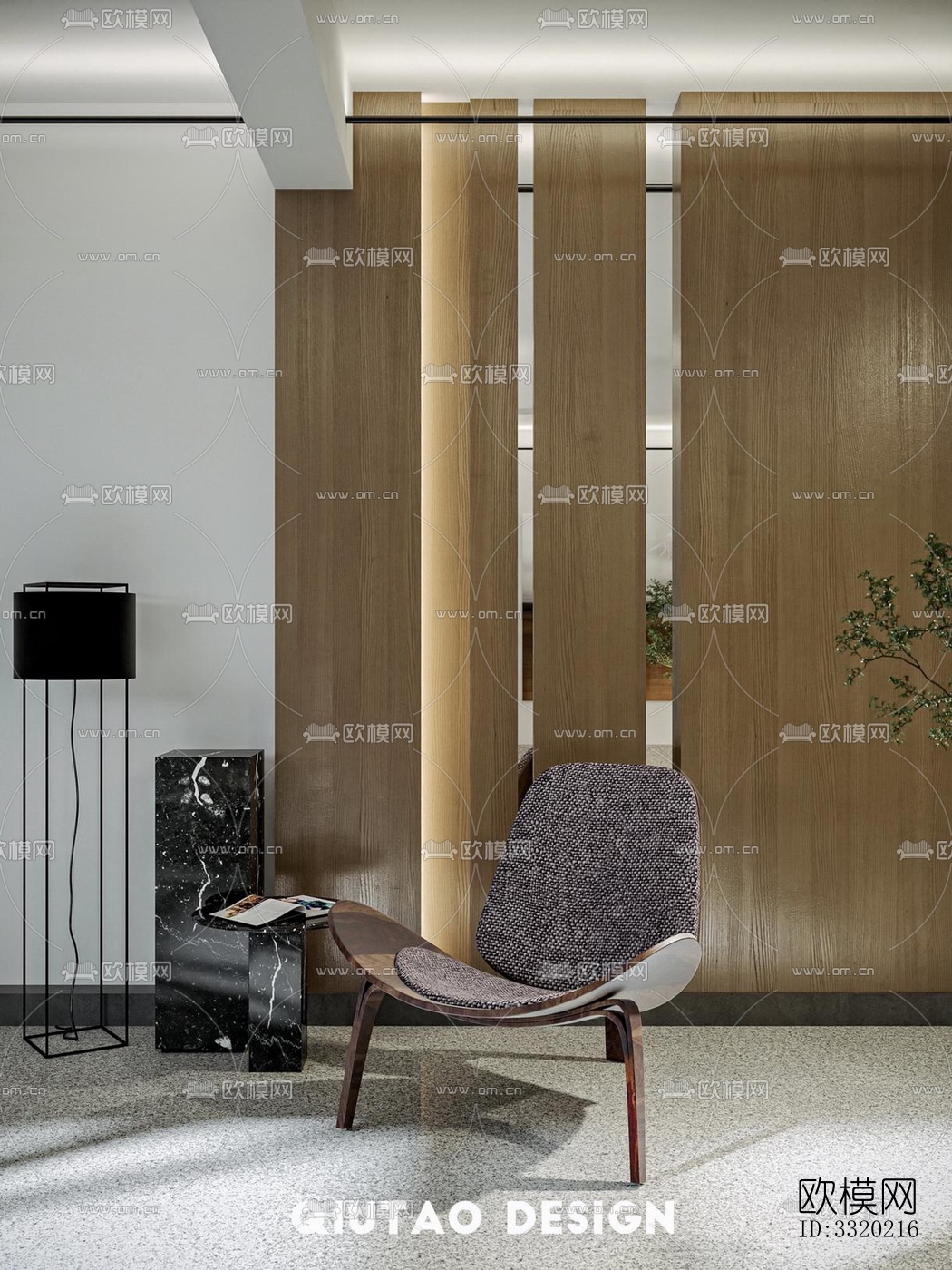 现代客厅效果图下载（渲染图15）