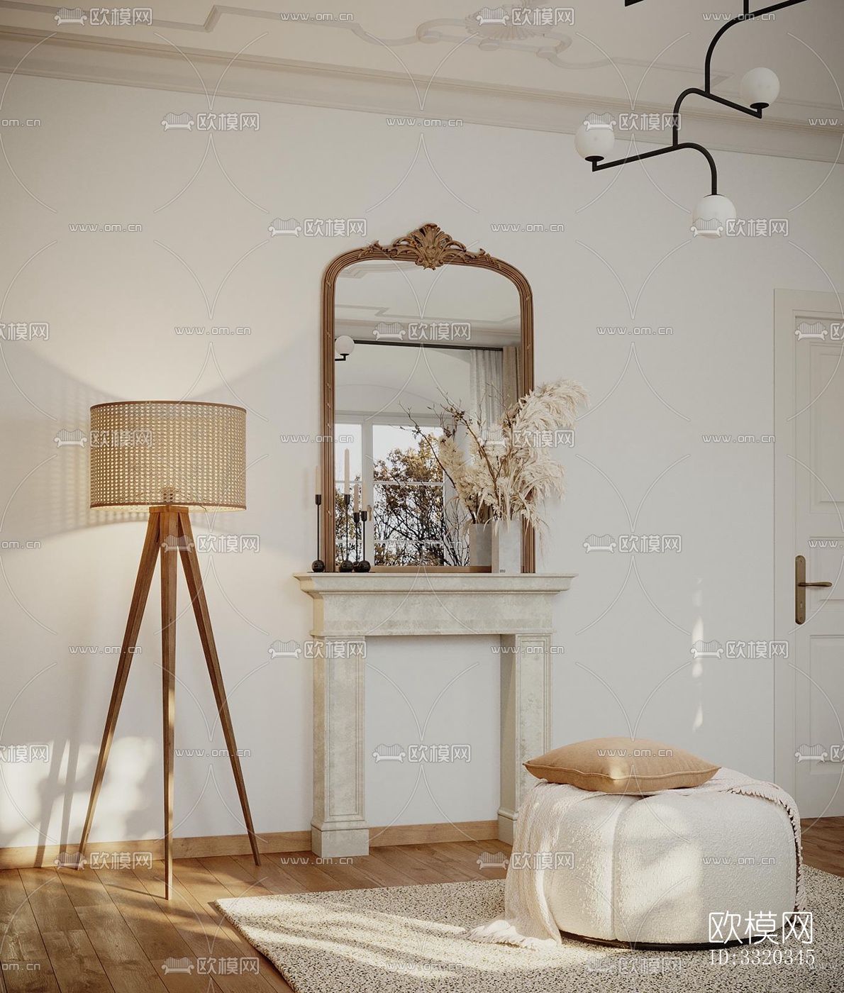 现代客厅效果图下载（渲染图6）