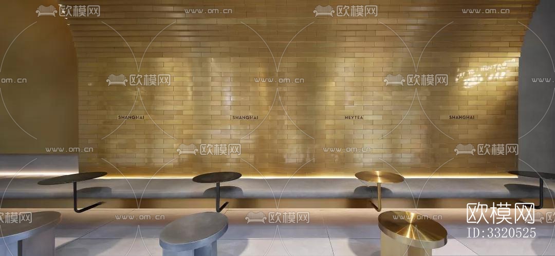 新中式咖啡奶茶效果图下载（渲染图13）