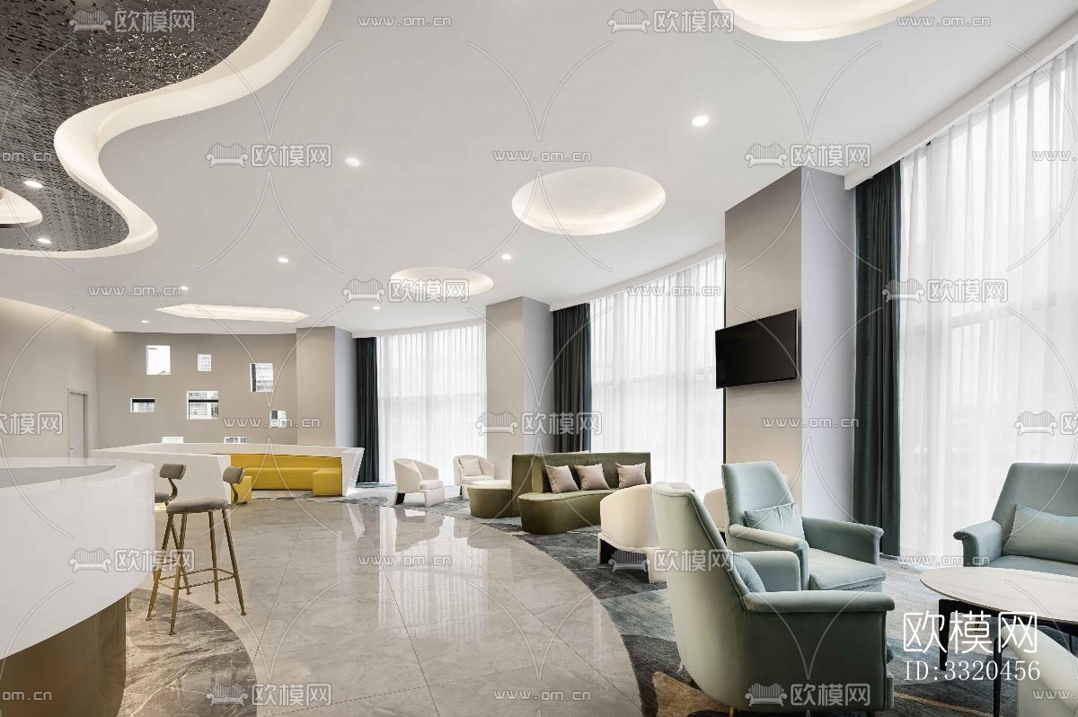 现代医院效果图下载（渲染图10）